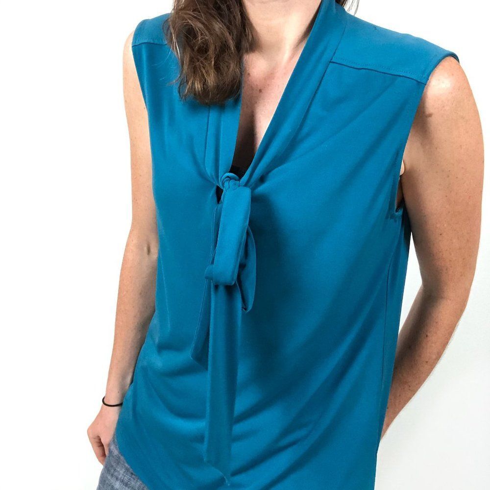 Karl Lagerfeld Blue Sleeveless Tank Top